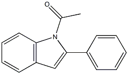 1-acetyl-2-phenylindole Struktur