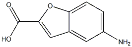 5-aminobenzofurancarboxylic acid Struktur