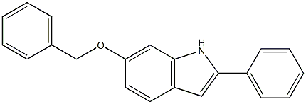 6-benzyloxy-2-phenylindole Struktur