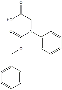 N-benzyloxycarbonyl-D-phenylglycine Struktur