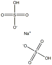 Sodium dihydrogen sulfate Struktur