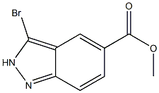 3-Bromo-2H-indazole-5-carboxylic acid methyl ester Struktur