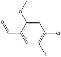 4-Chloro-5-iodo-2-methoxy-benzaldehyde Struktur