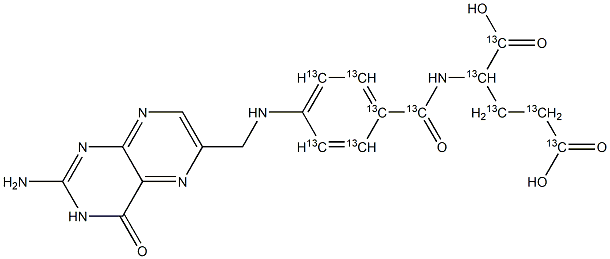 Folic acid-13C11 Struktur