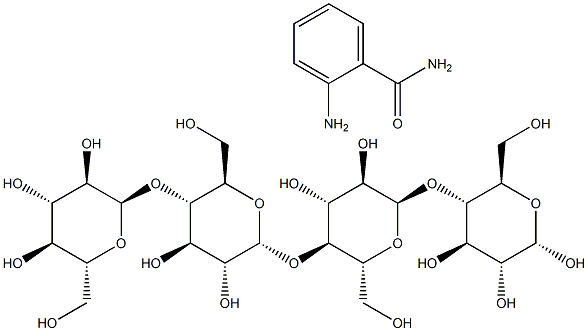 Maltotetraose 2-aminobenzamide Struktur