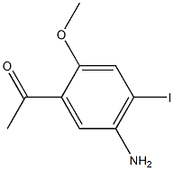 1-(5-Amino-4-iodo-2-methoxy-phenyl)-ethanone Struktur