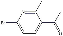 1-(6-Bromo-2-methyl-pyridin-3-yl)-ethanone Struktur