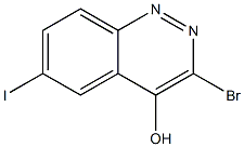 3-Bromo-6-iodo-cinnolin-4-ol Struktur