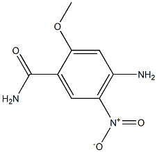 4-Amino-2-methoxy-5-nitro-benzamide Struktur