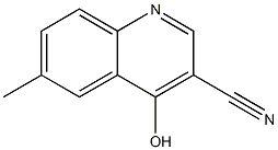 4-Hydroxy-6-methyl-quinoline-3-carbonitrile Struktur