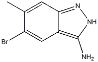 5-Bromo-6-methyl-2H-indazol-3-ylamine Struktur