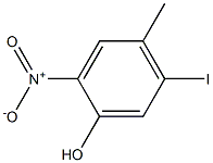 5-Iodo-4-methyl-2-nitro-phenol Struktur