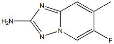 6-Fluoro-7-methyl-[1,2,4]triazolo[1,5-a]pyridin-2-ylamine Struktur