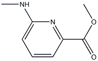 6-Methylamino-pyridine-2-carboxylic acid methyl ester Struktur