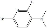 (6-Bromo-2-fluoro-pyridin-3-yl)-dimethyl-amine Struktur