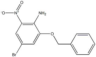 2-Benzyloxy-4-bromo-6-nitro-phenylamine Struktur