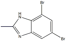 5,7-Dibromo-2-methyl-1H-benzoimidazole Struktur