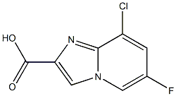 8-Chloro-6-fluoro-imidazo[1,2-a]pyridine-2-carboxylic acid Struktur