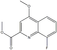 8-Fluoro-4-methoxy-quinoline-2-carboxylic acid methyl ester Struktur