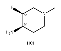 (3S,4R)-3-fluoro-1-methylpiperidin-4-amine dihydrochloride Struktur