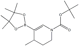 tert-butyl 4-methyl-5-(4,4,5,5-tetramethyl-1,3,2-dioxaborolan-2-yl)-3,4-dihydropyridine-1(2H)-carboxylate Struktur