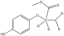 Methyl 2-(4-Hydroxyphenoxy)propionate-d4 Struktur