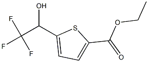 5-(2,2,2-Trifluoro-1-hydroxyethyl)thiophene-2-carboxylic Acid Ethyl Ester Struktur