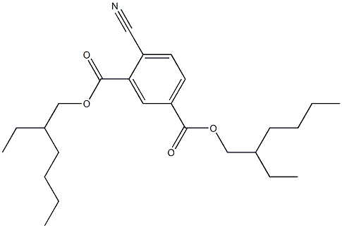 Bis(2-ethylhexyl) 4-Cyanoisophthalate Struktur