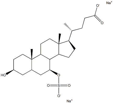 7-Sulfo-ursodeoxycholic Acid Disodium Salt Struktur