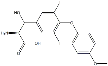 3-[3,5-Diiodo-4-(p-methoxyphenoxy)phenyl]-serine Struktur