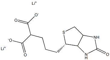 Lithium 2-(3-((4S)-2-Oxohexahydro-1H-thieno[3,4-d]imidazol-4-yl)propyl)malonate Struktur