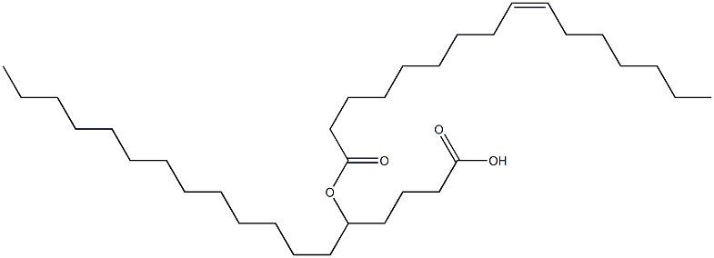 (Z)-5-(Hexadec-9-enoyloxy)octadecanoic Acid Struktur