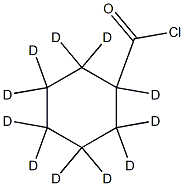 Cyclohexanecarbonyl-d11 Chloride Struktur