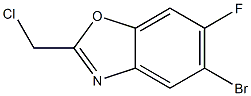 5-Bromo-2-chloromethyl-6-fluoro-benzooxazole Struktur