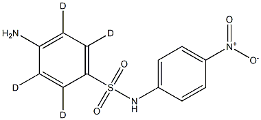 4-amino-N-(4-nitrophenyl)benzenesulfonamide D4 Struktur