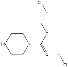 1-piperazinecarboxylic acid methyl ester dihydrochloride Struktur