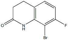 8-Bromo-7-fluoro-3,4-dihydro-1H-quinolin-2-one Struktur