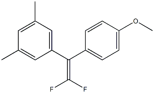 1-[2,2-DIFLUORO-1-(4-METHOXYPHENYL)VINYL]-3,5-DIMETHYLBENZENE Struktur