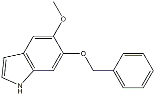 6-BENZYLOXY-5-METHOXYINDOLE Struktur