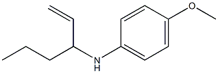 (4-METHOXY-PHENYL)-(1-VINYL-BUTYL)-AMINE Struktur