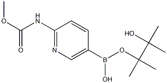 2-METHOXYCARBONYLAMINOPYRIDINE-5-BORONIC ACID, PINACOL ESTER Struktur