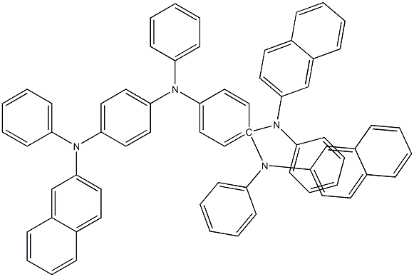 4,4',4'-TRIS(N-(2-NAPHTHYL)-N-PHENYL-AMINO)-TRIPHENYLAMINE Struktur