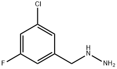 1-(3-CHLORO-5-FLUOROBENZYL)HYDRAZINE Struktur