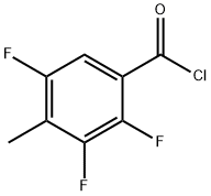 4-METHYL-2,3,5-TRIFLUOROBENZOYL CHLORIDE Struktur