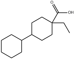 4-ethylbi(cyclohexane)-4-carboxylic acid Struktur