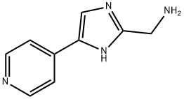 1H-Imidazole-2-methanamine,  5-(4-pyridinyl)- Struktur