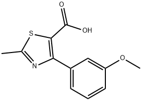 4-(3-METHOXYPHENYL)-2-METHYL-5-THIAZOLECARBOXYLIC ACID Struktur