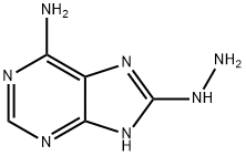 9H-Purin-6-amine,  8-hydrazinyl- Struktur