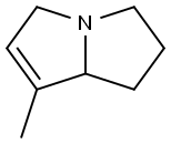 1H-Pyrrolizine,2,3,5,7a-tetrahydro-7-methyl-(6CI) Struktur