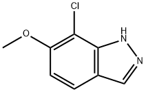 7-CHLORO-6-METHOXY-1H-INDAZOLE Struktur